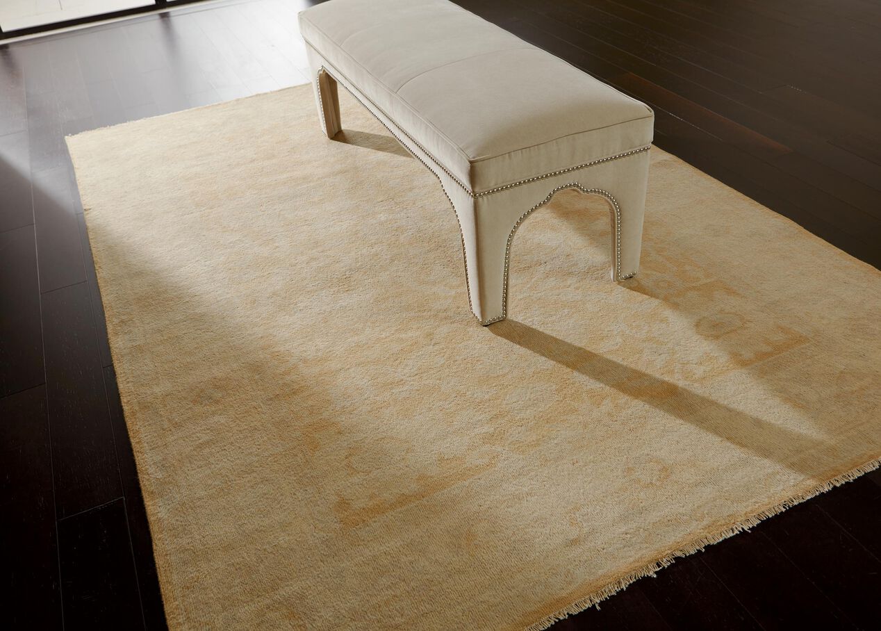 Sultanabad Rug, Gold/Gray Traditional Patterned Rugs Ethan Allen