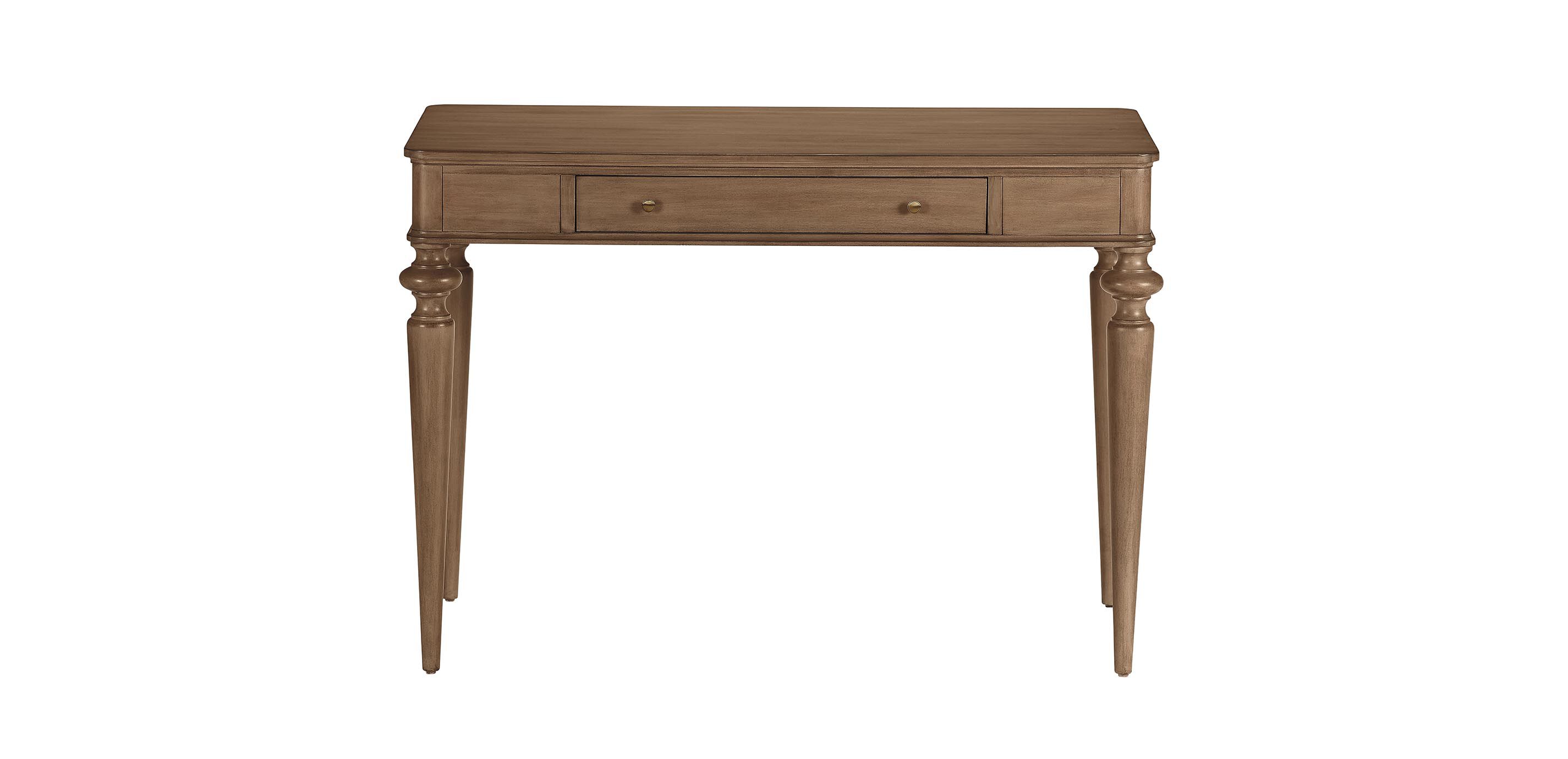 Custom Rounded-Corner Home Office Desk