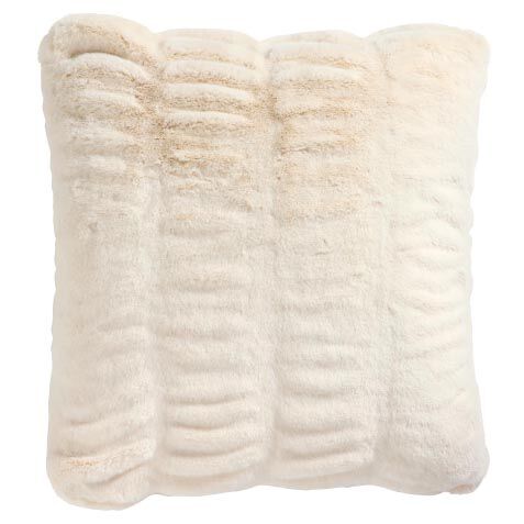 Faux Fur Mink Ruched Pillow image