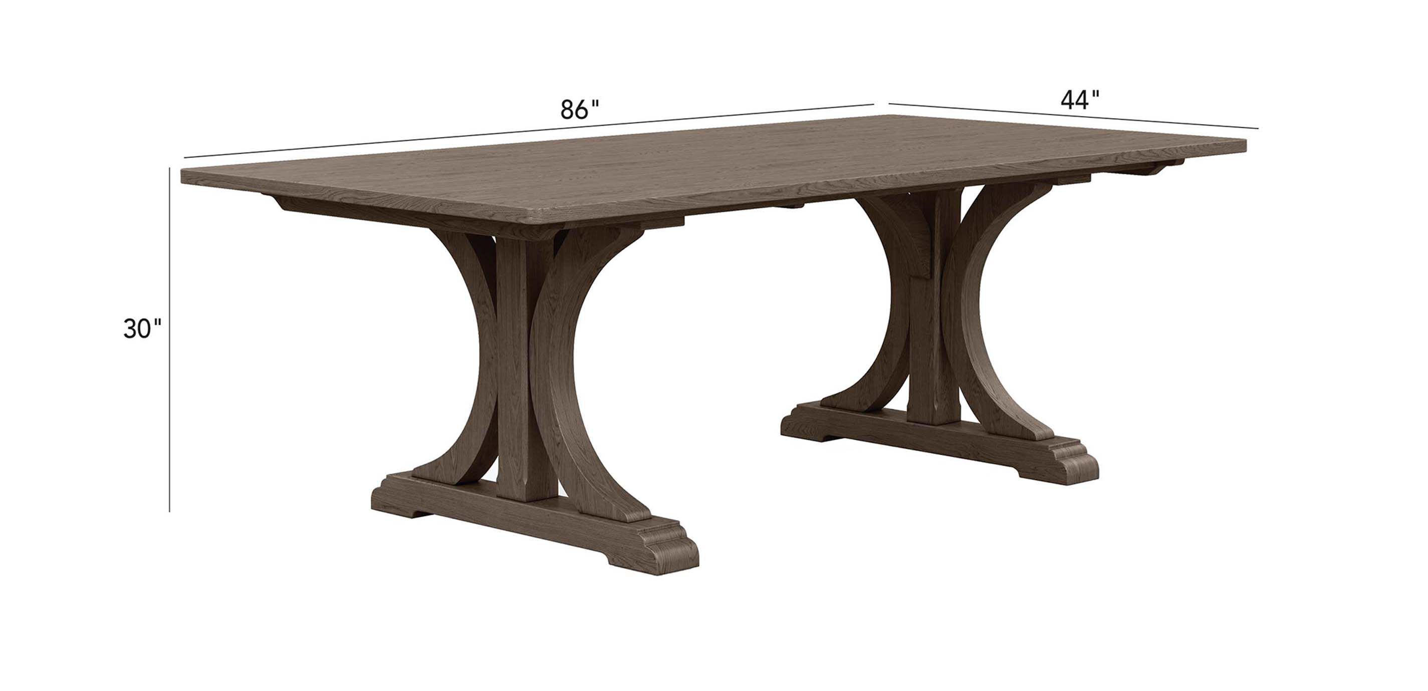 Ethan allen trestle table hot sale