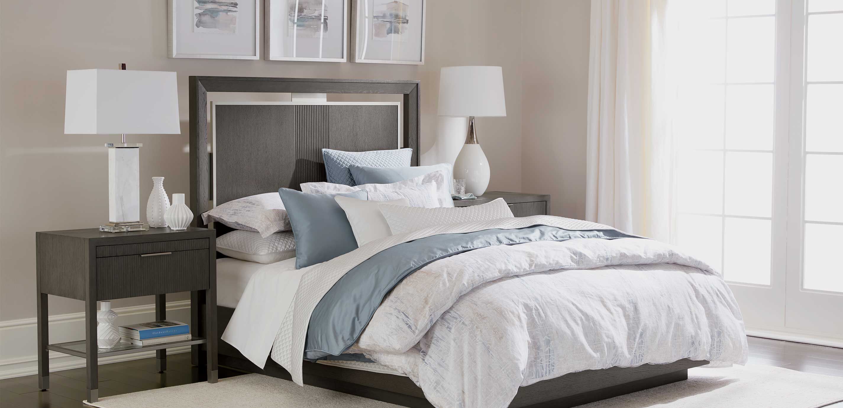 Salena Solid Duvet Cover and Shams, Mist Blue_7