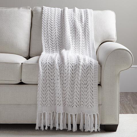 Pointelle Knit Throw image 031794MST