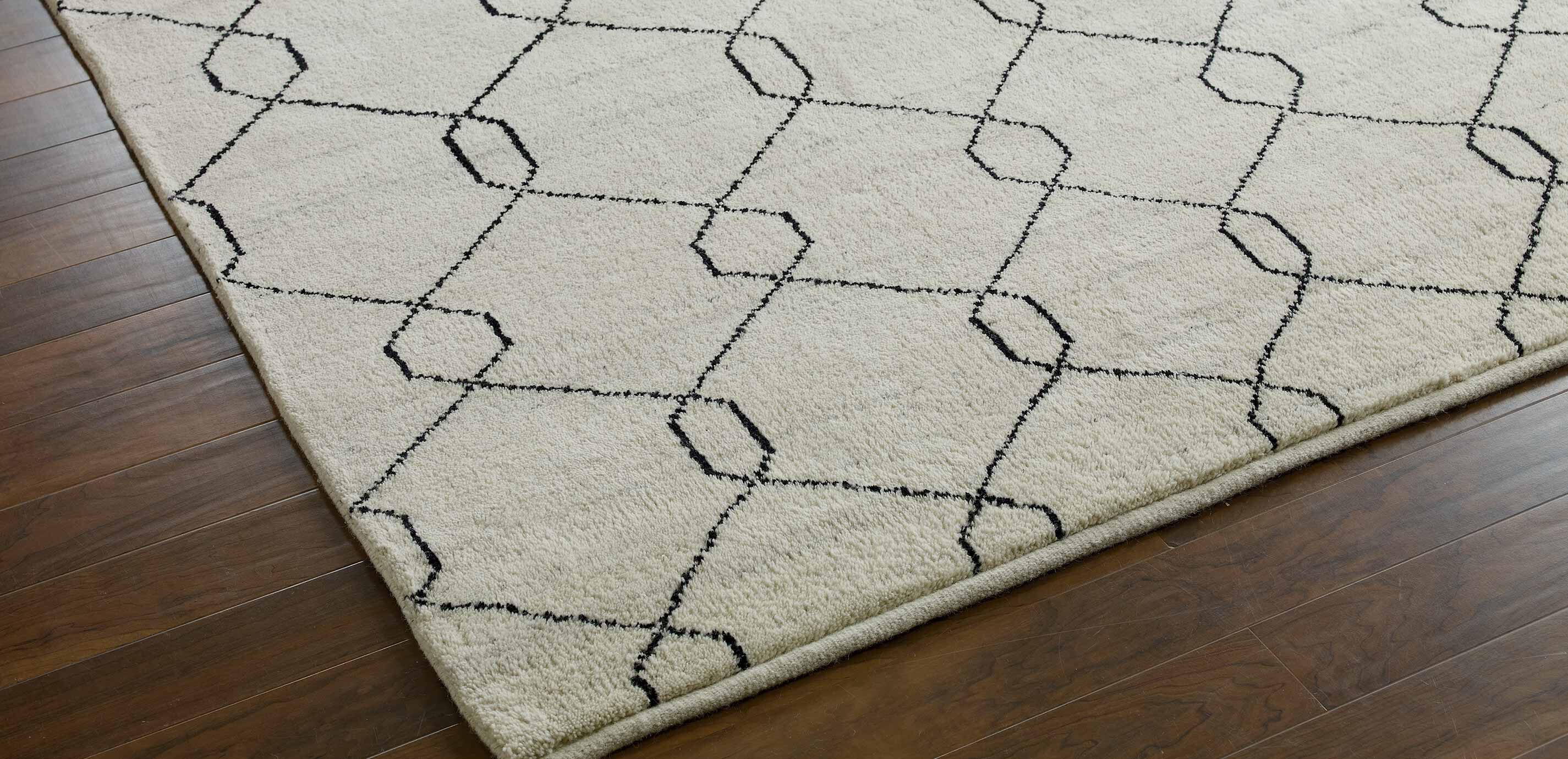 Tulu Trellis Rug, Natural/Black_3
