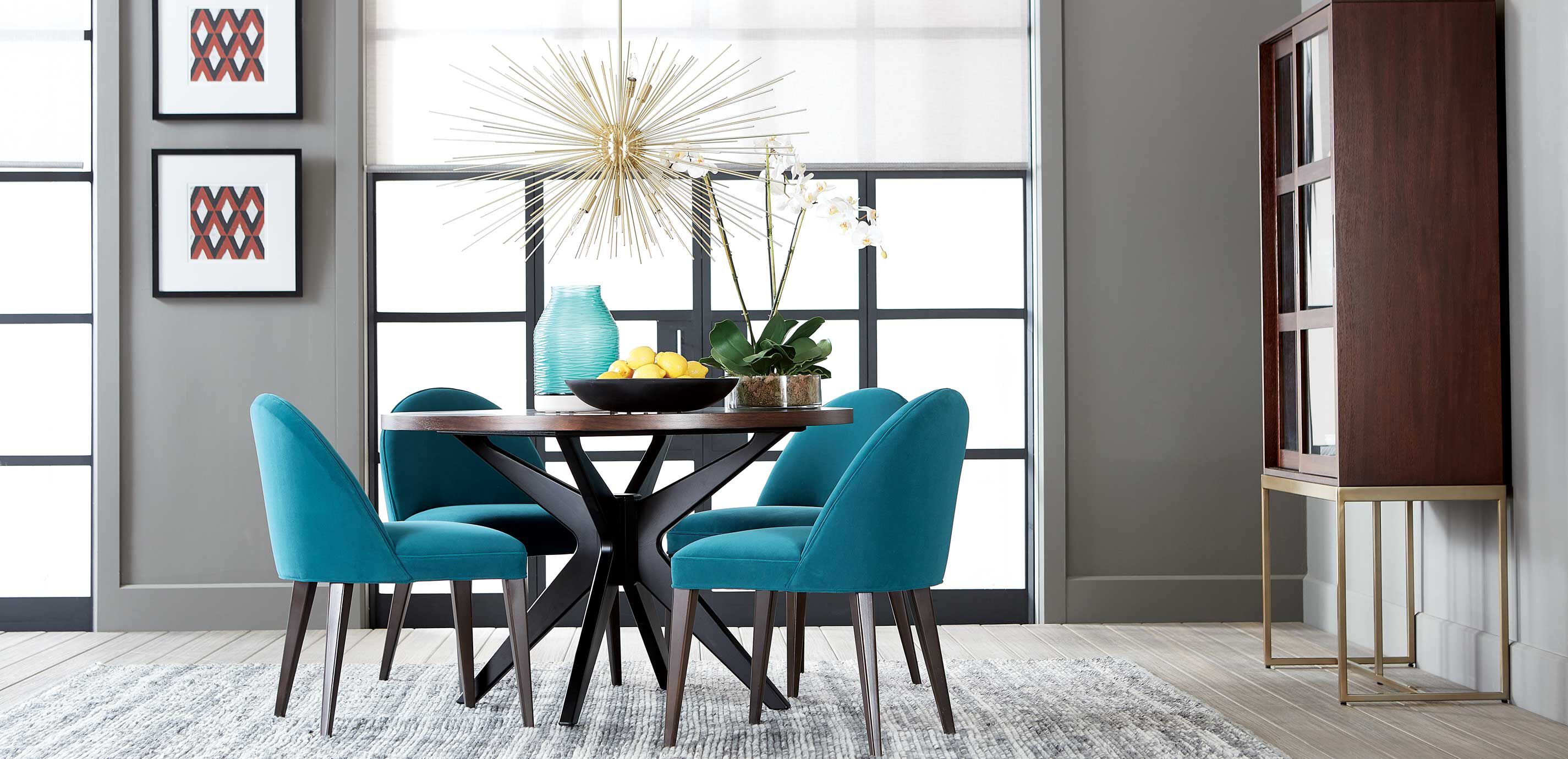 Hazelton round cheap dining table