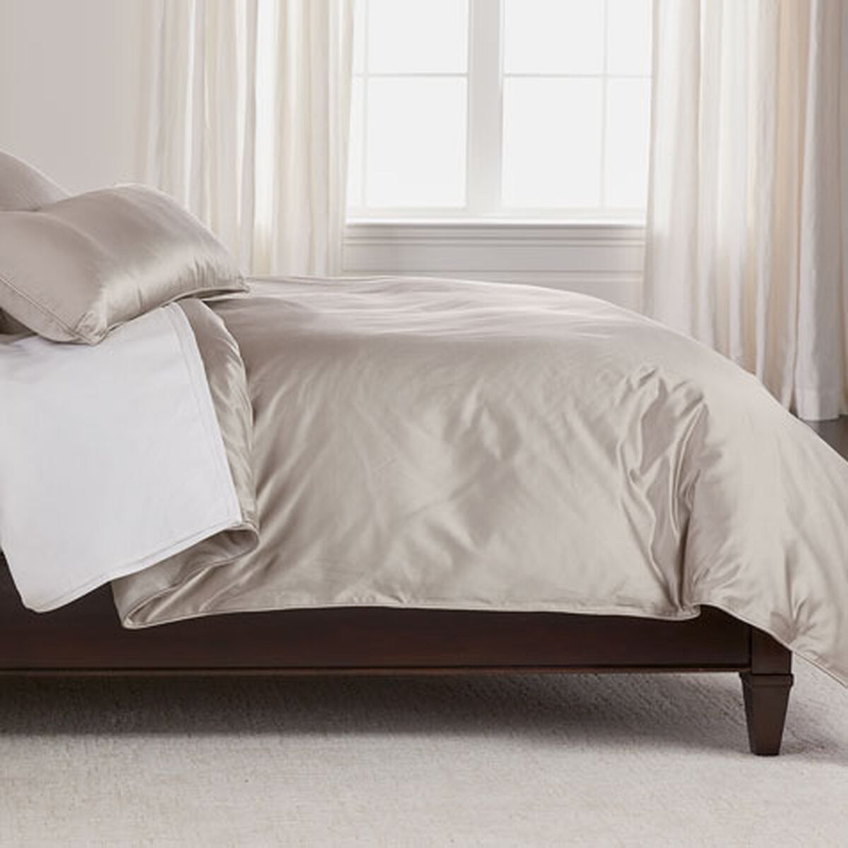 Salena Solid Duvet Cover, Taupe