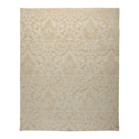 Jacquard Damask Rug, Ivory image