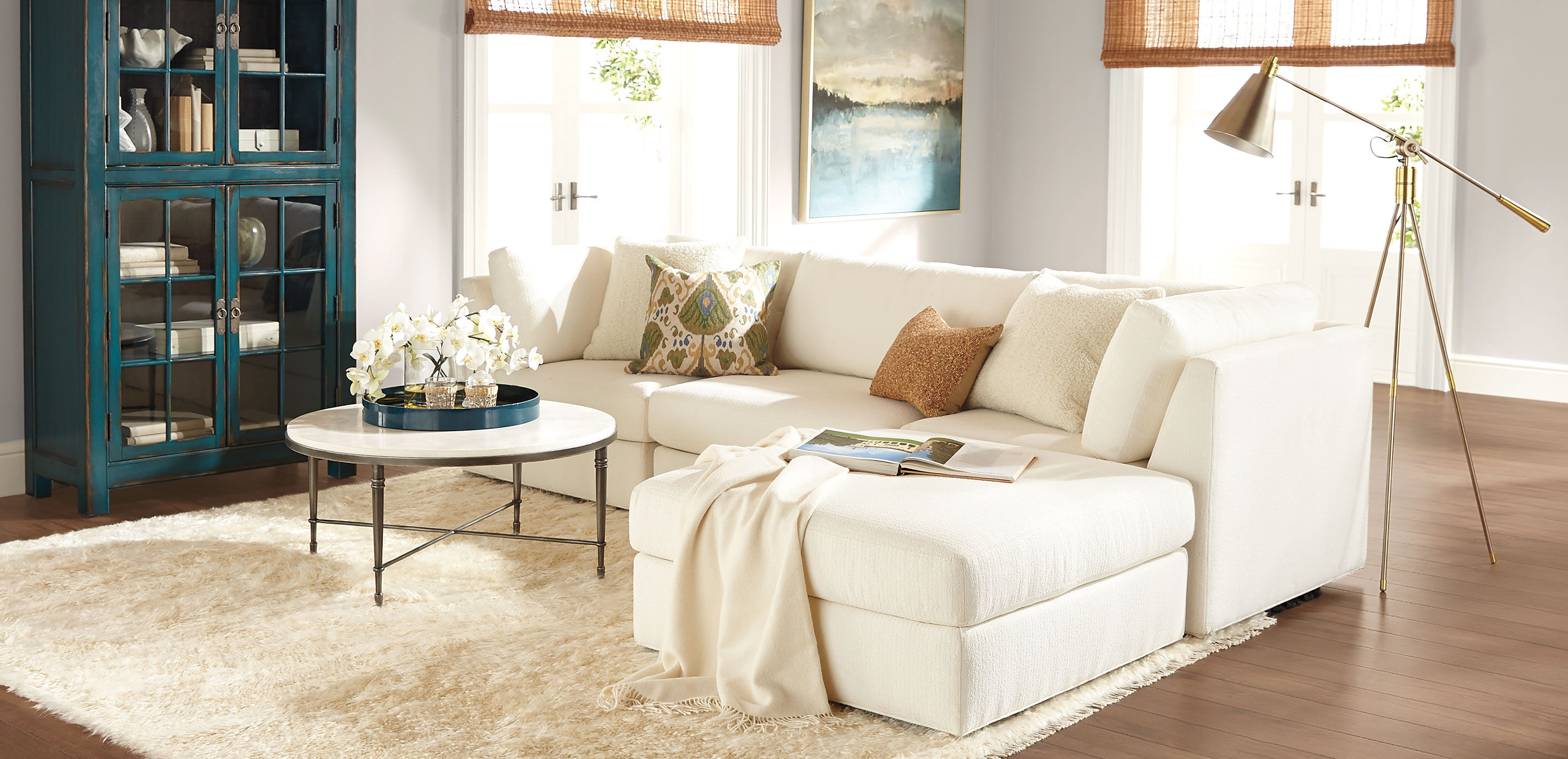 Ethan allen outlet round coffee table