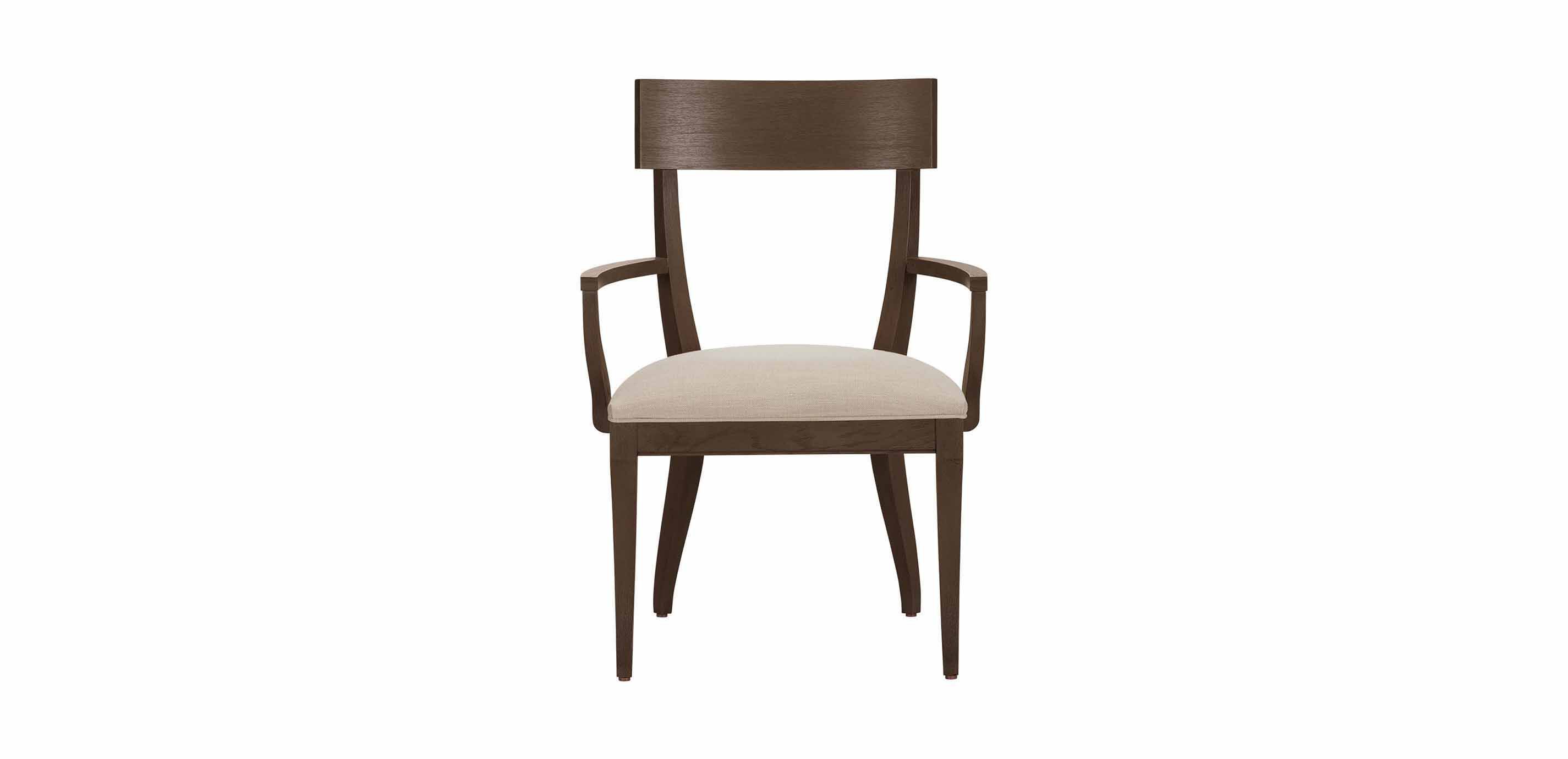 Klismos Oak Armchair, Chestnut