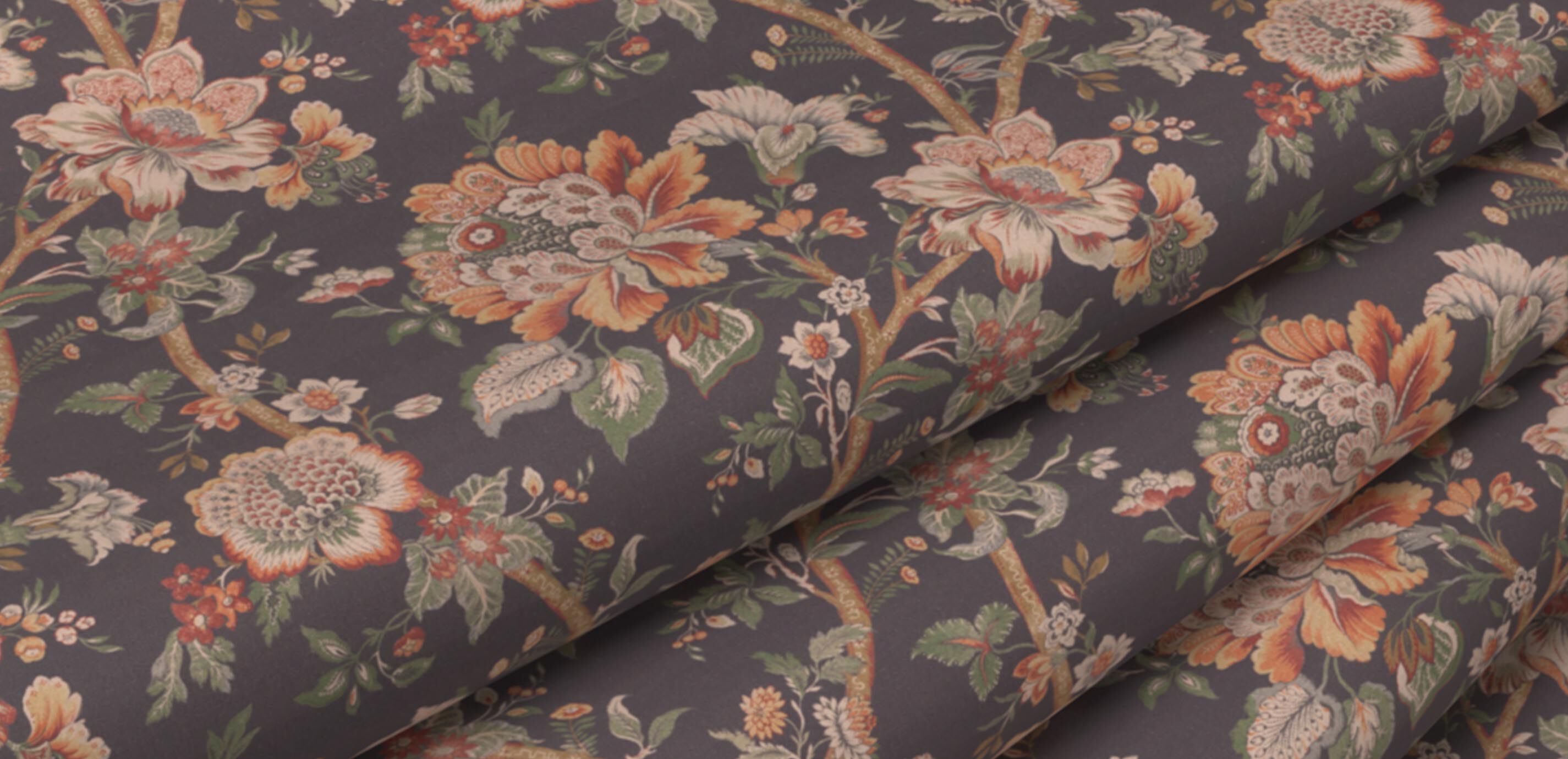 Georgina Charcoal Fabric By the Yard_1