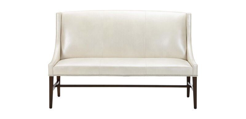 Aldrich Leather Bench Ottomans & Benches Ethan Allen