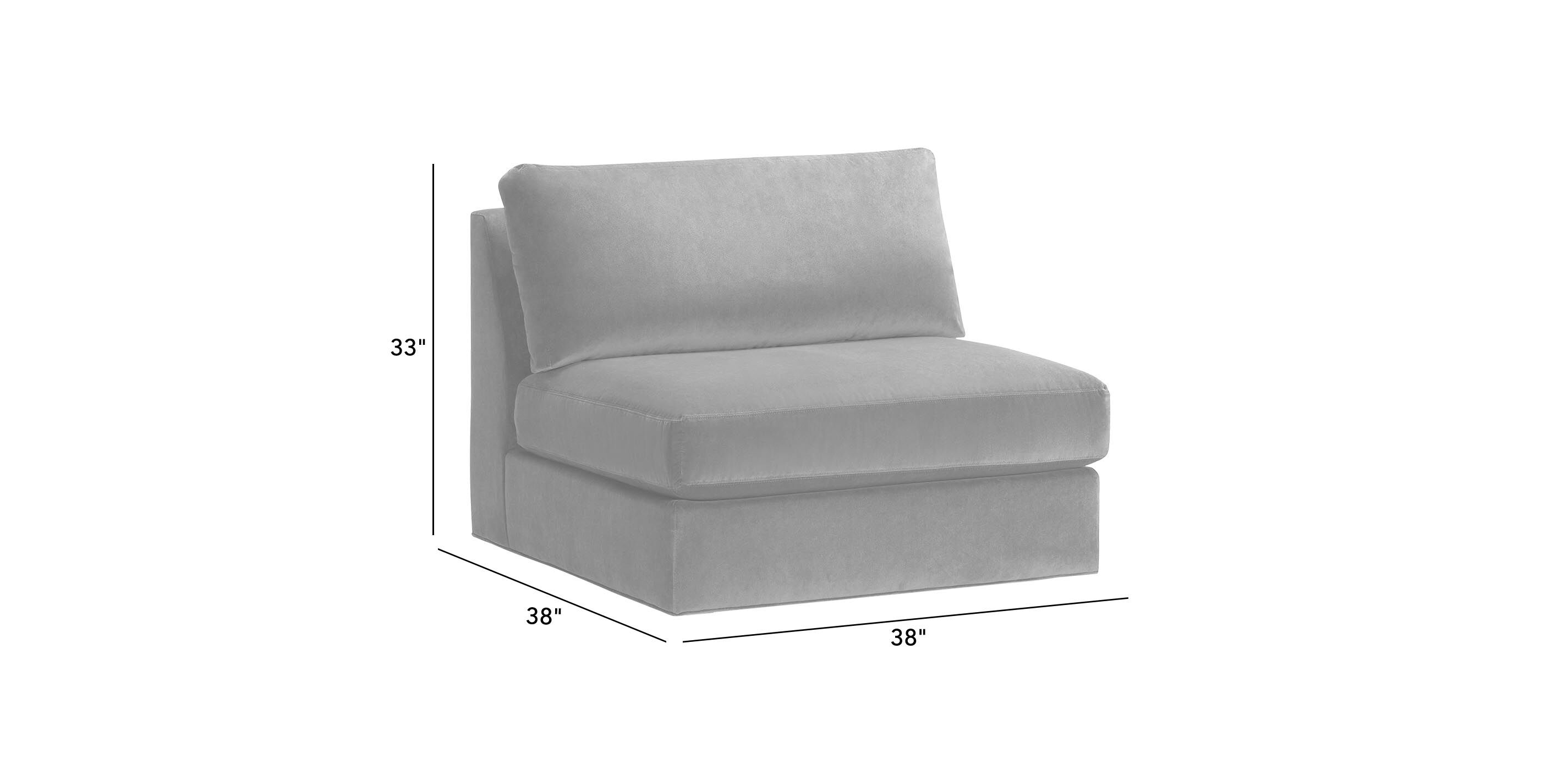 Daydreamer Modular Sectional Armless Seat_4