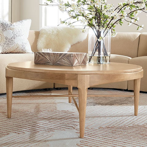 Draper Round Wood Midcentury Coffee Table Product Tile Hover Image 238041