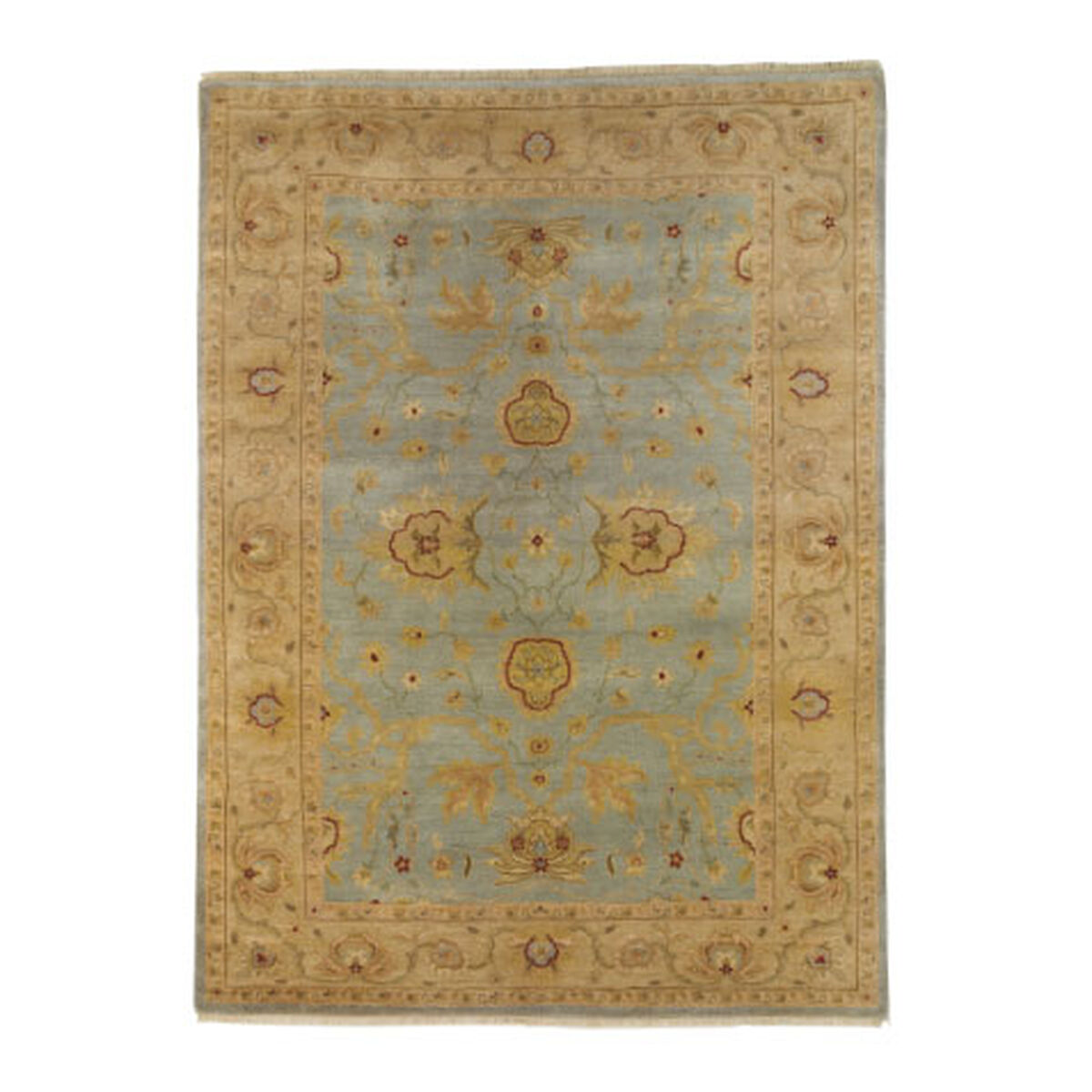 Isfahan Rug, Light Blue/Ivory
