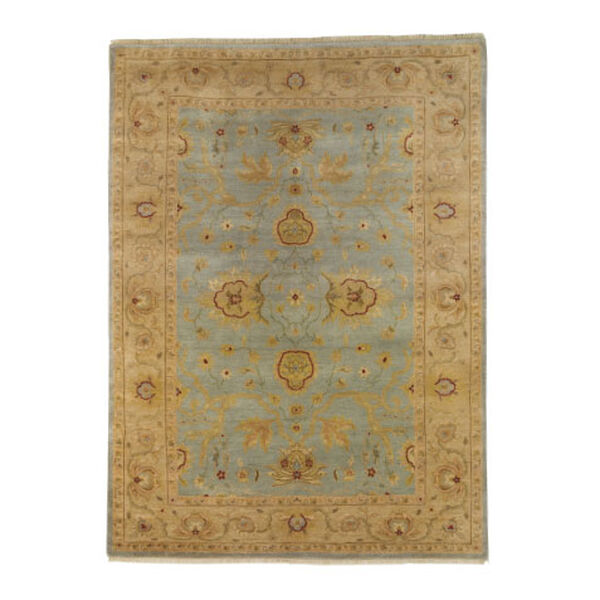 Isfahan Rug, Light Blue/Ivory