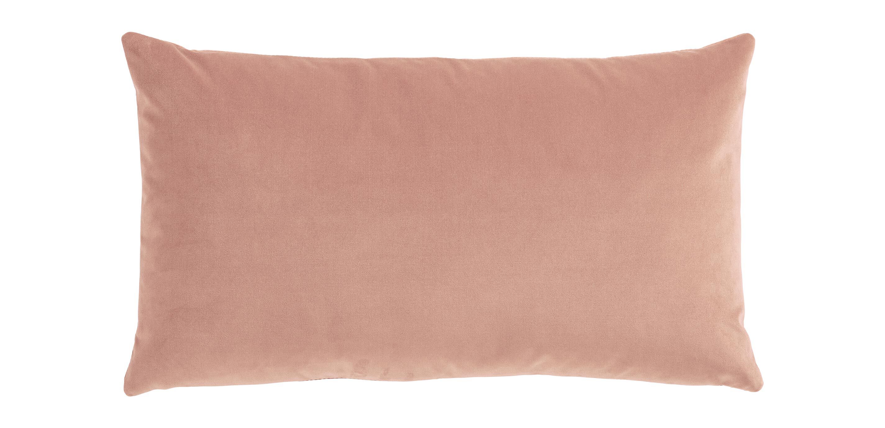 Pink velvet clearance lumbar pillow
