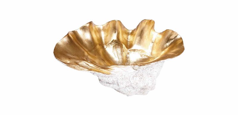 Large GoldPlated Clam Shell Decorative Objects Ethan