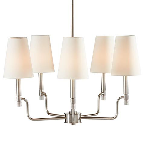 Turnbull Small Chandelier, Polished Nickel image