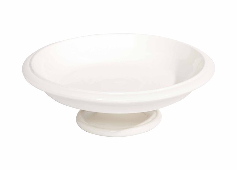 Grande Ivory Footed Bowl Bowls Ethan Allen