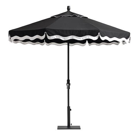 9' Collar-Tilt Umbrella with Wave Canopy image 408081MST