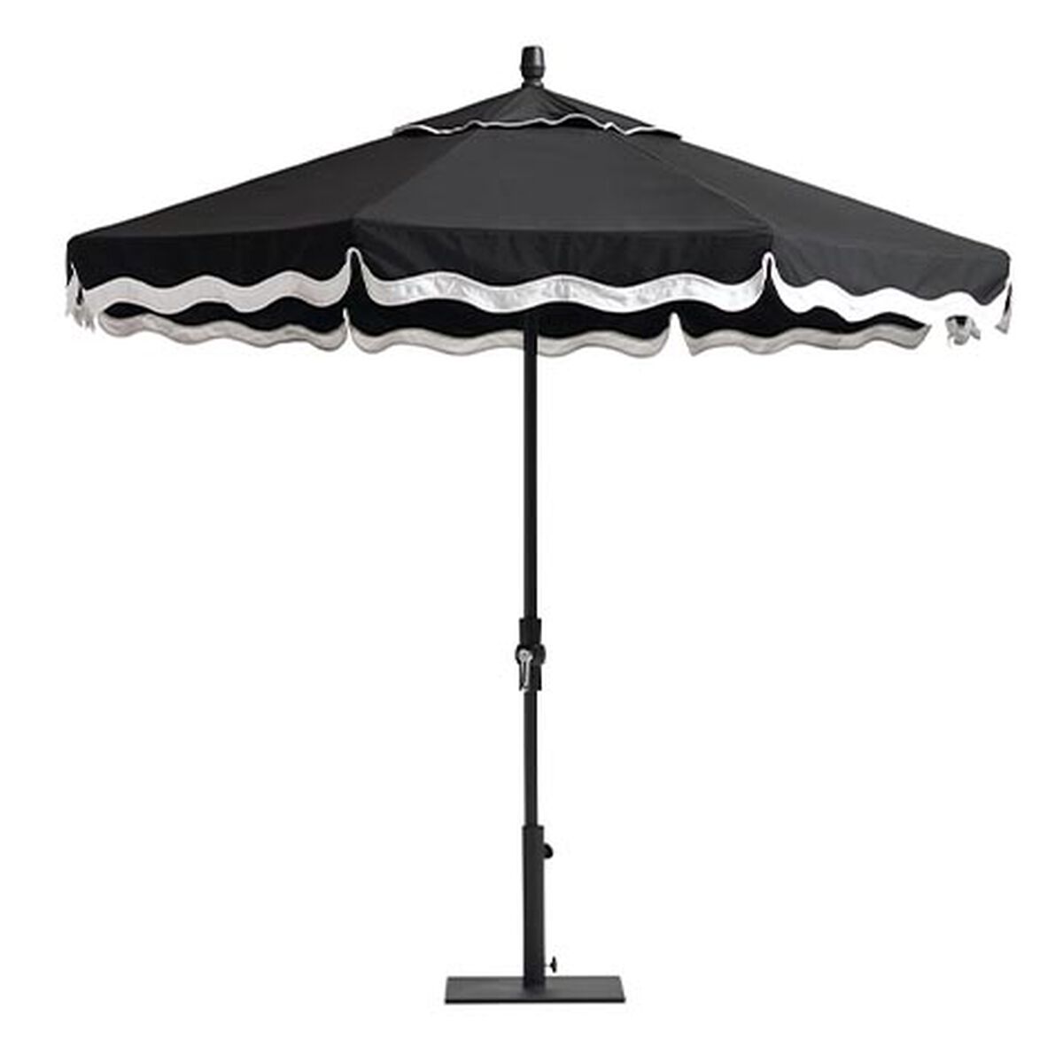 9' Collar-Tilt Umbrella with Wave Canopy