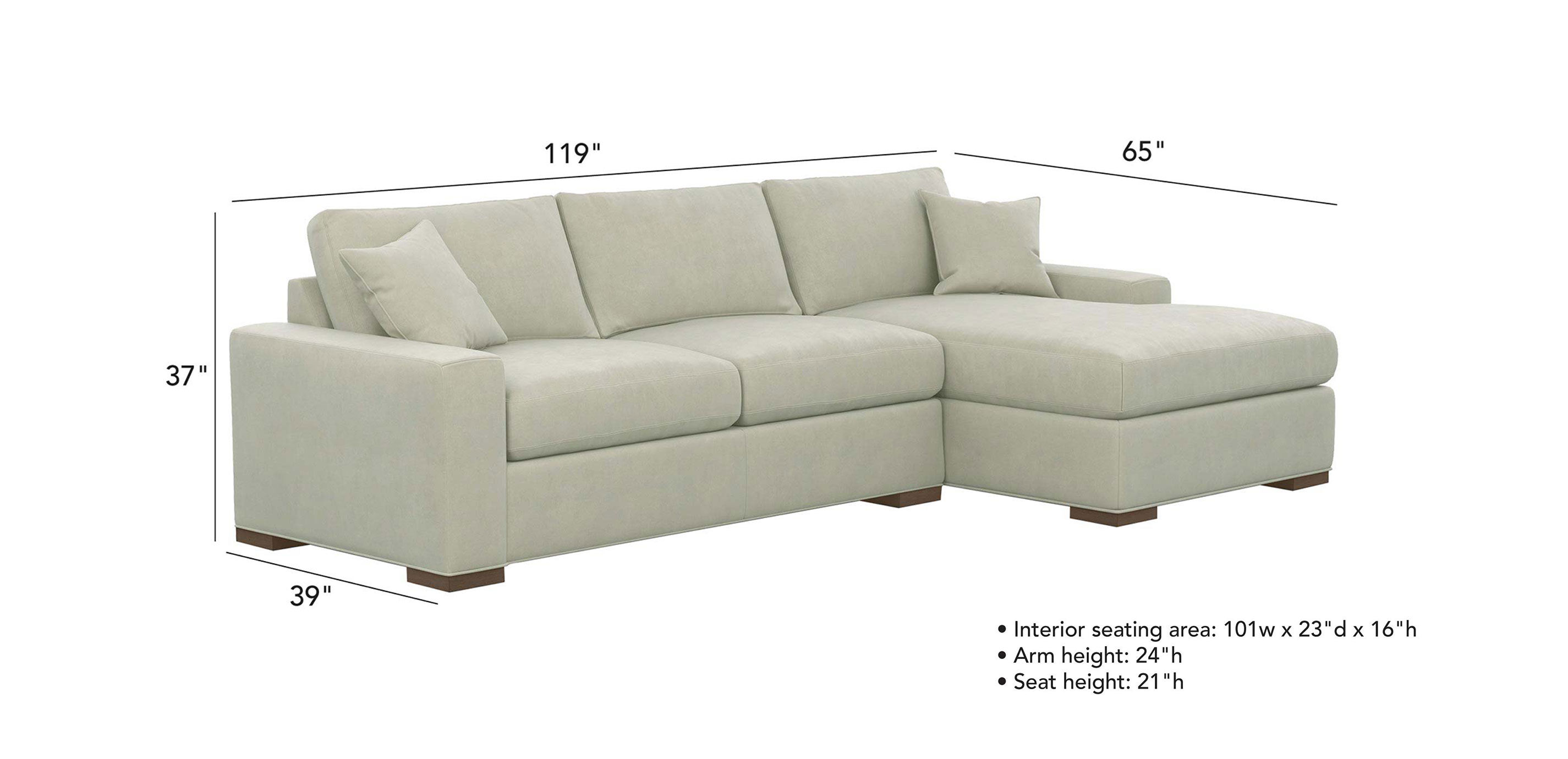 Conway TwoPiece Sectional Ethan Allen