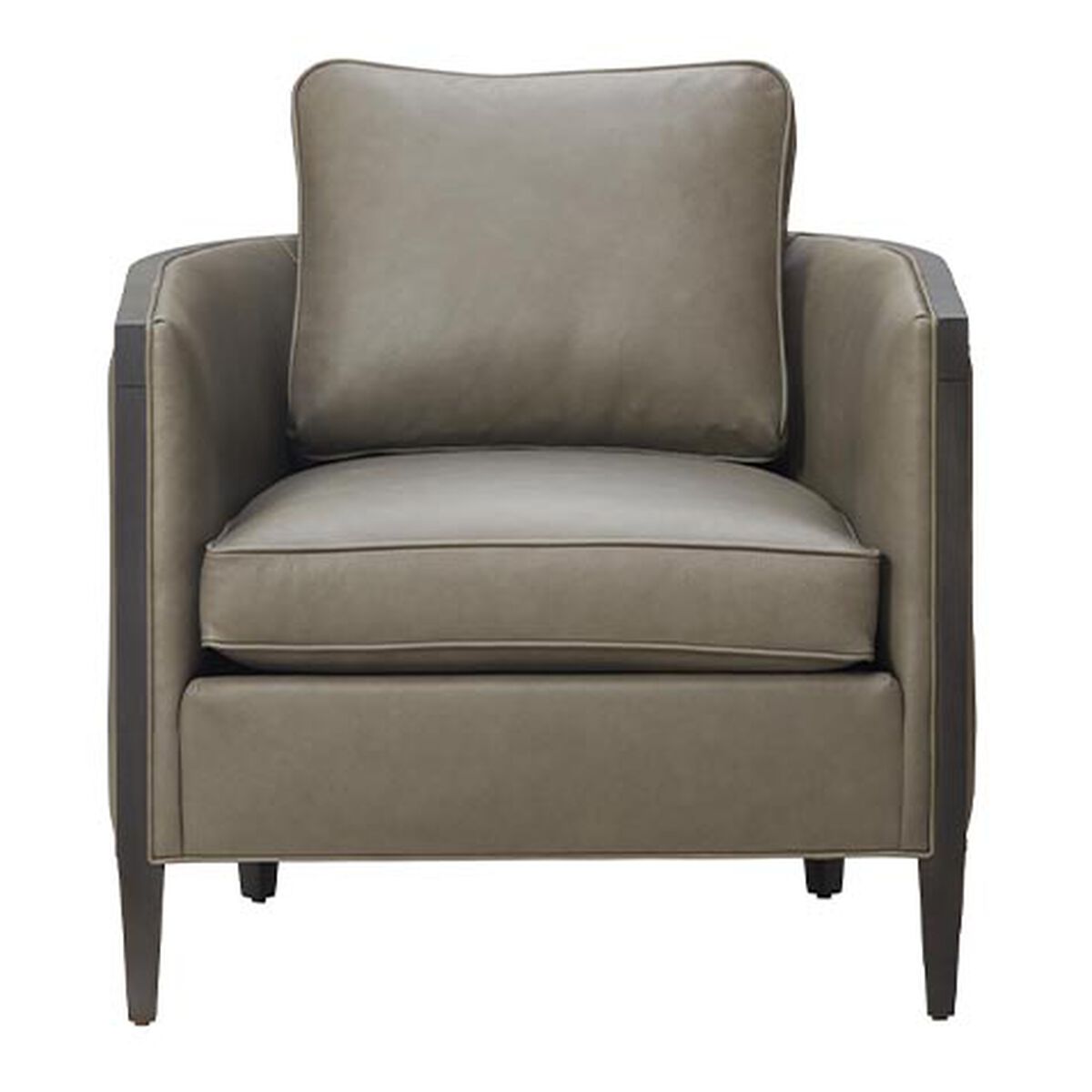 Portland Leather Barrel Chair