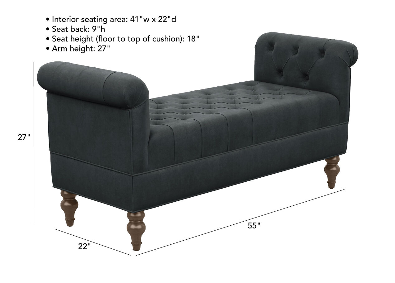 Auburn Bench Ottomans & Benches Ethan Allen