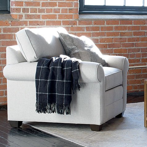 Ethan allen bennett 2025 roll arm sofa