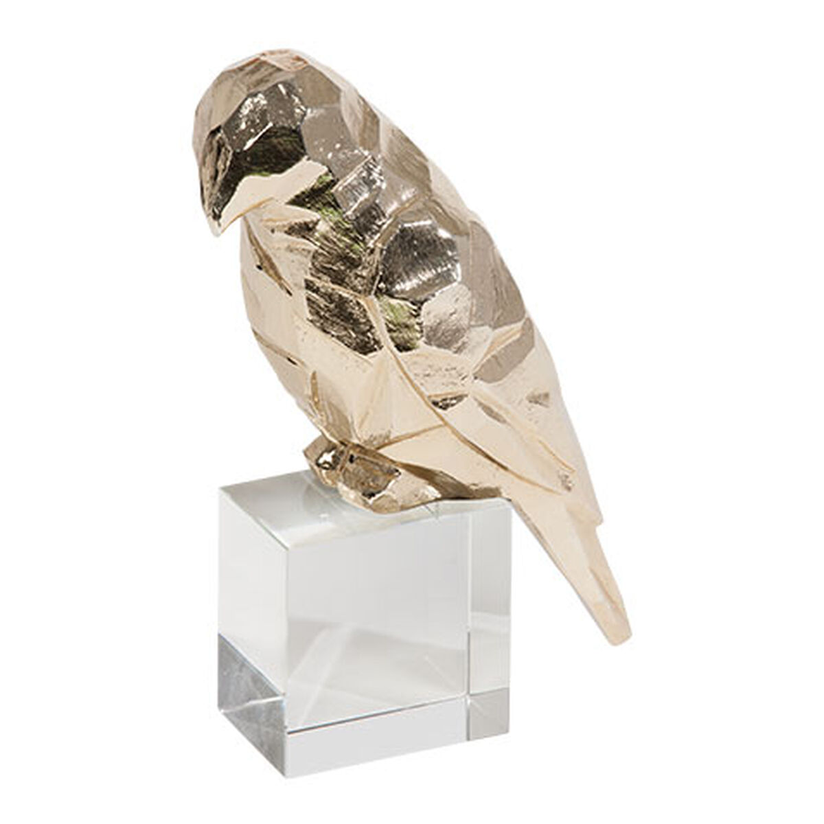 Cubist Finch on Stand