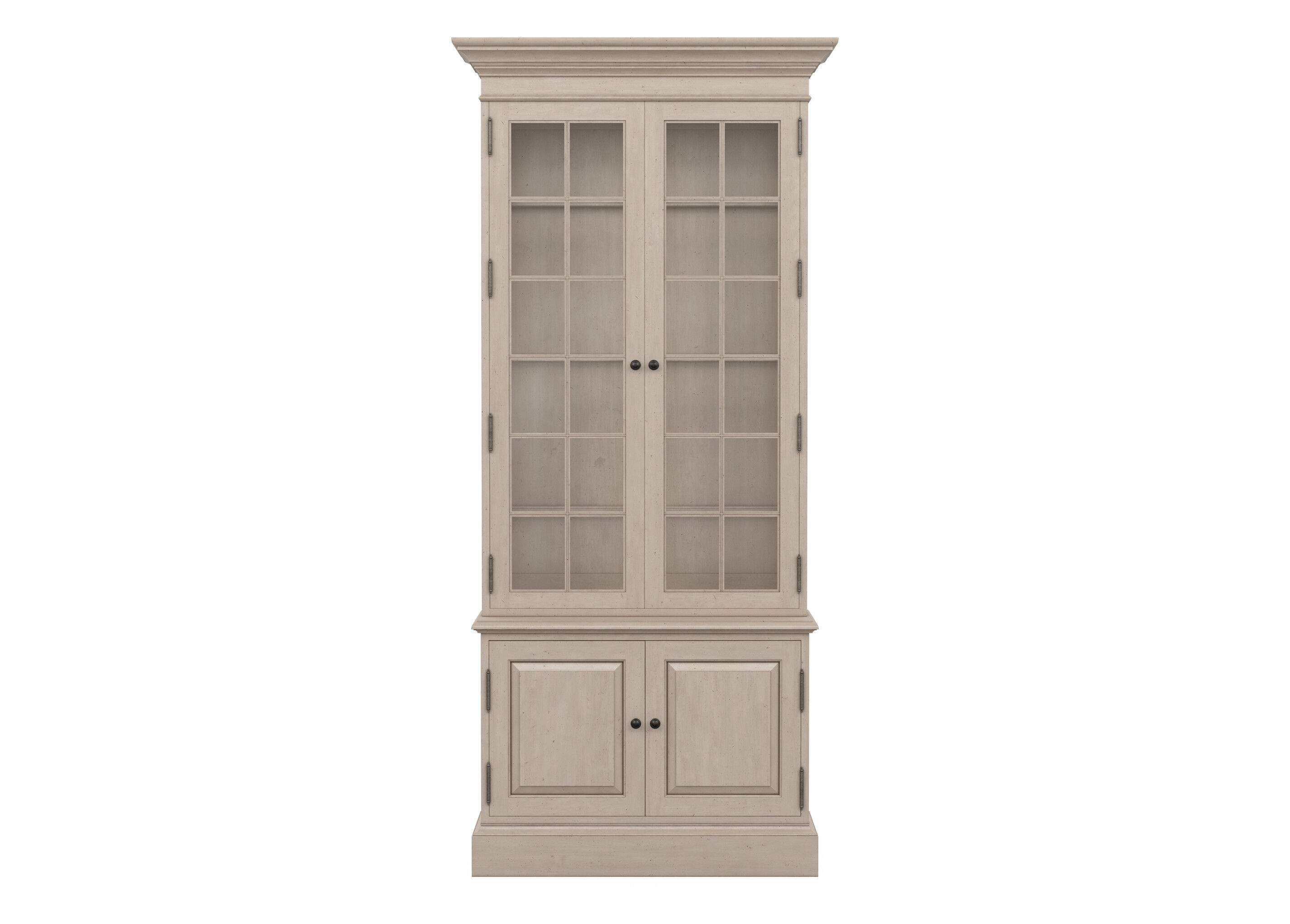 Villa Single Library Bookcase in Gray 39.5 W x 17 D x 86.5 h Pumice by Ethan Allen
