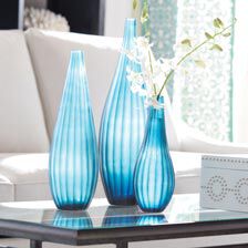 Teal Ribbed Vase Product Tile Hover Image 439847