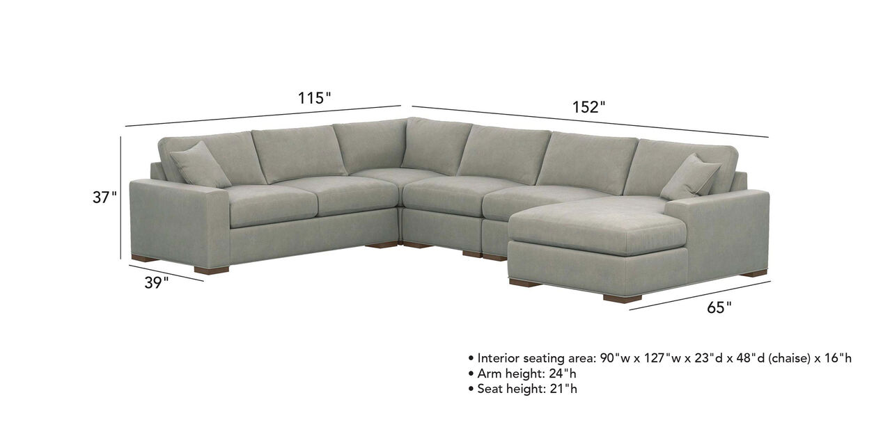 Conway 5 Piece Sectional Quick Ship