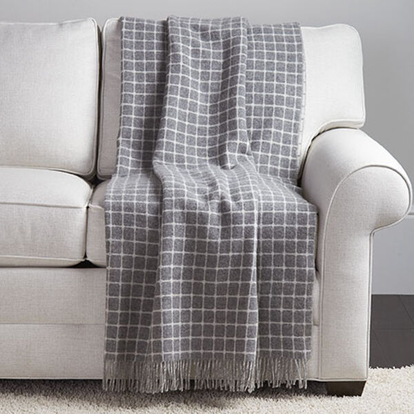 Grid Wool Throw