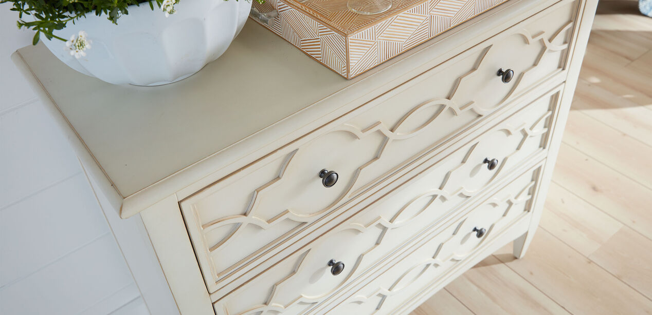 Eveline Vintage-Inspired Dresser | Painted, 3-Drawer | Ethan Allen Eveline Vintage-Inspired Dresser | Painted, 3-Drawer | Ethan Allen
