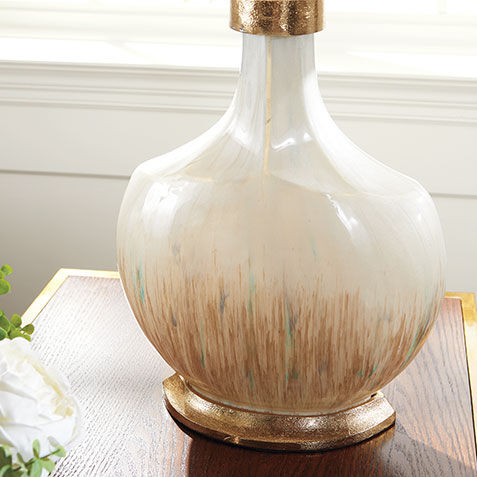 Lila Oblong Glass Table Lamp Product Tile Hover Image 096196   WHT