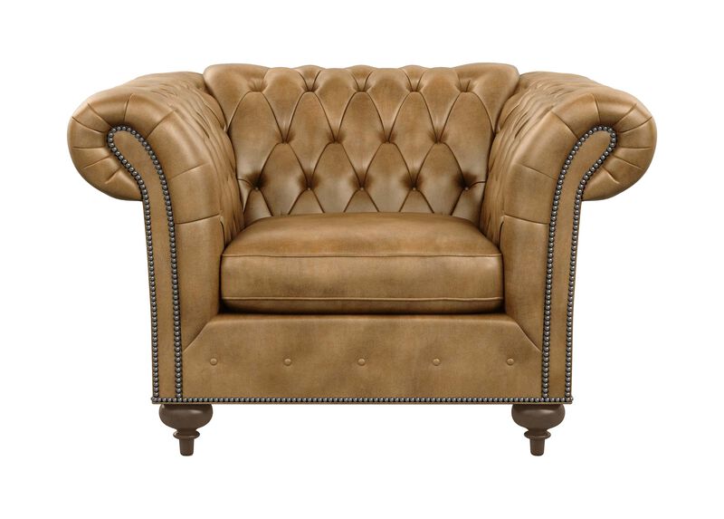 Mansfield 25" Leather Chair Ethan Allen