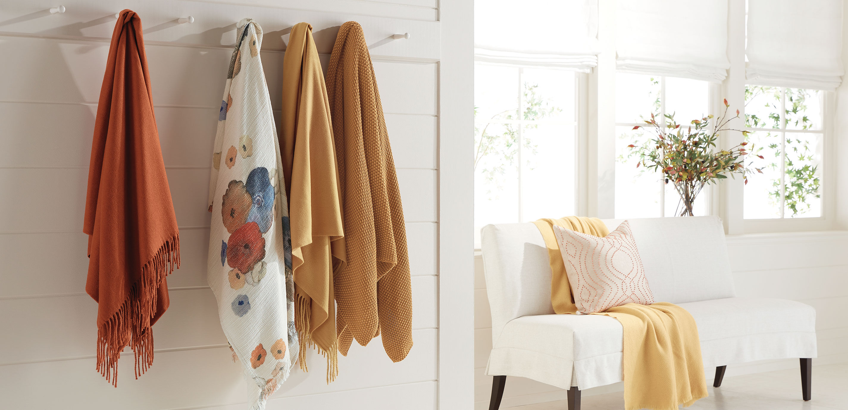 Washed Cotton Floral Throw_2