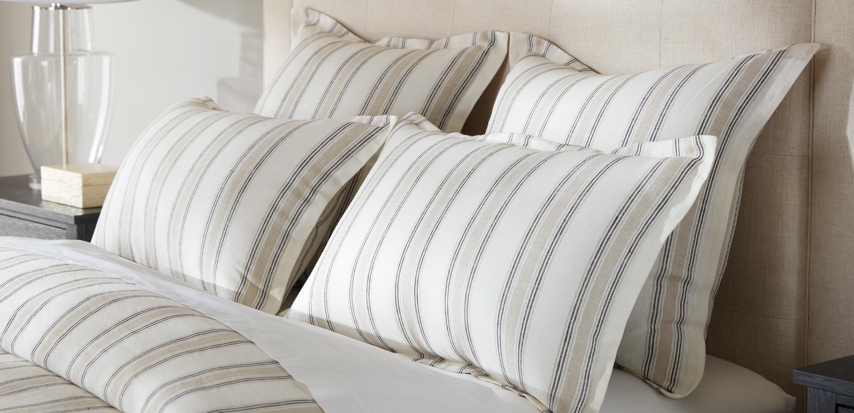 Washed Linen Stripe Duvet and Sham_2