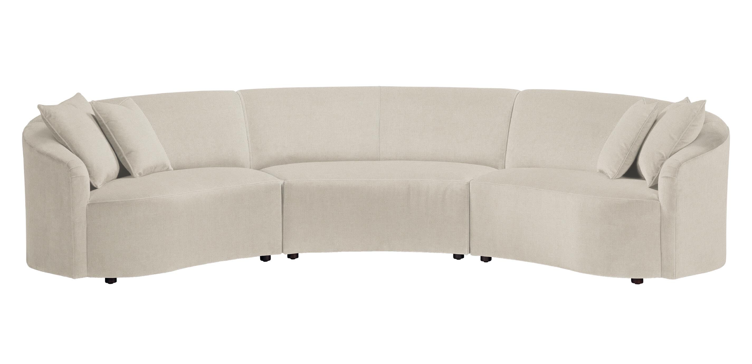 Calista Curved Three-Piece Sectional