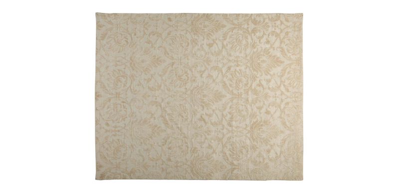 Jacquard Damask Rug Ivory Damask Floral Rugs Ethan Allen