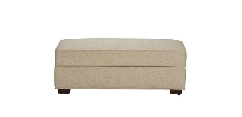 Spencer Wide Ottoman by Ethan Allen