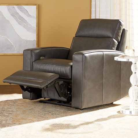 Conover Track-Arm Leather Recliner Product Tile Hover Image 737980