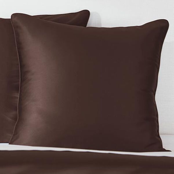 Salena Solid Euro Sham, Espresso