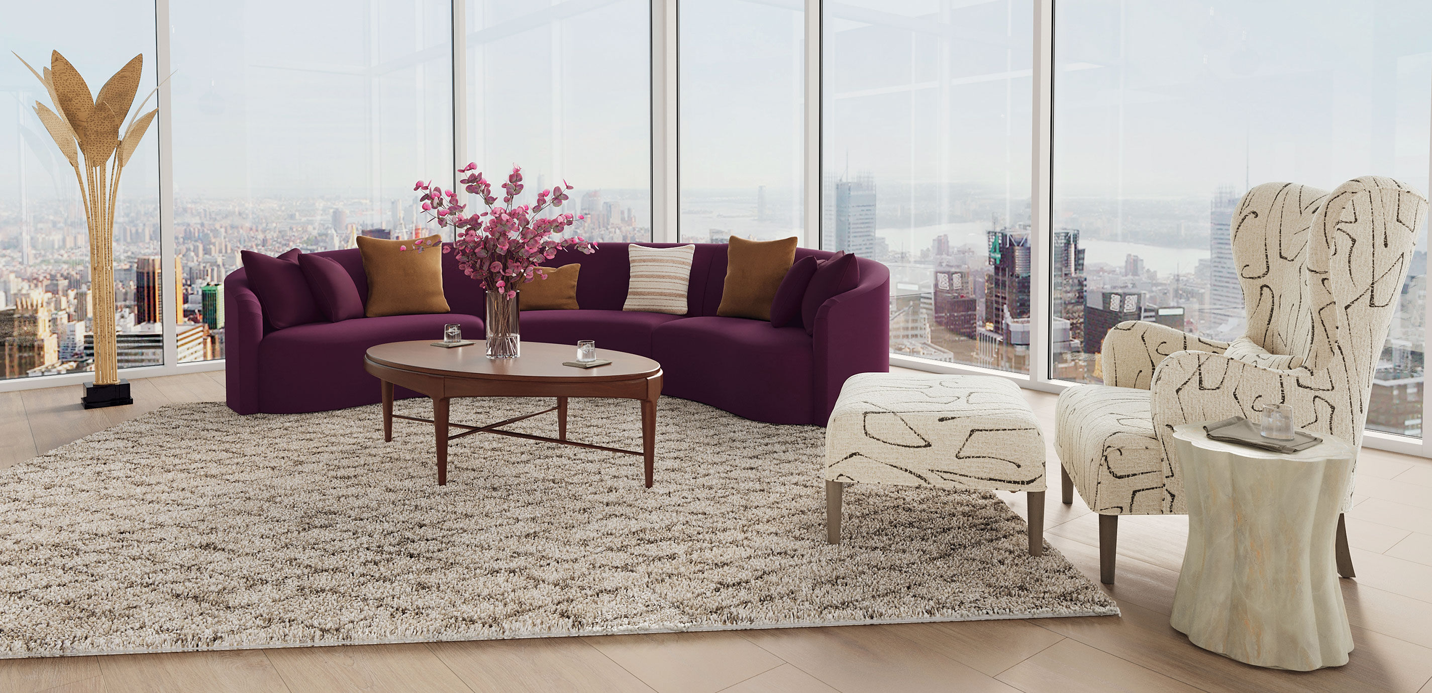 Palmetta Torchiere Floor Lamp_9