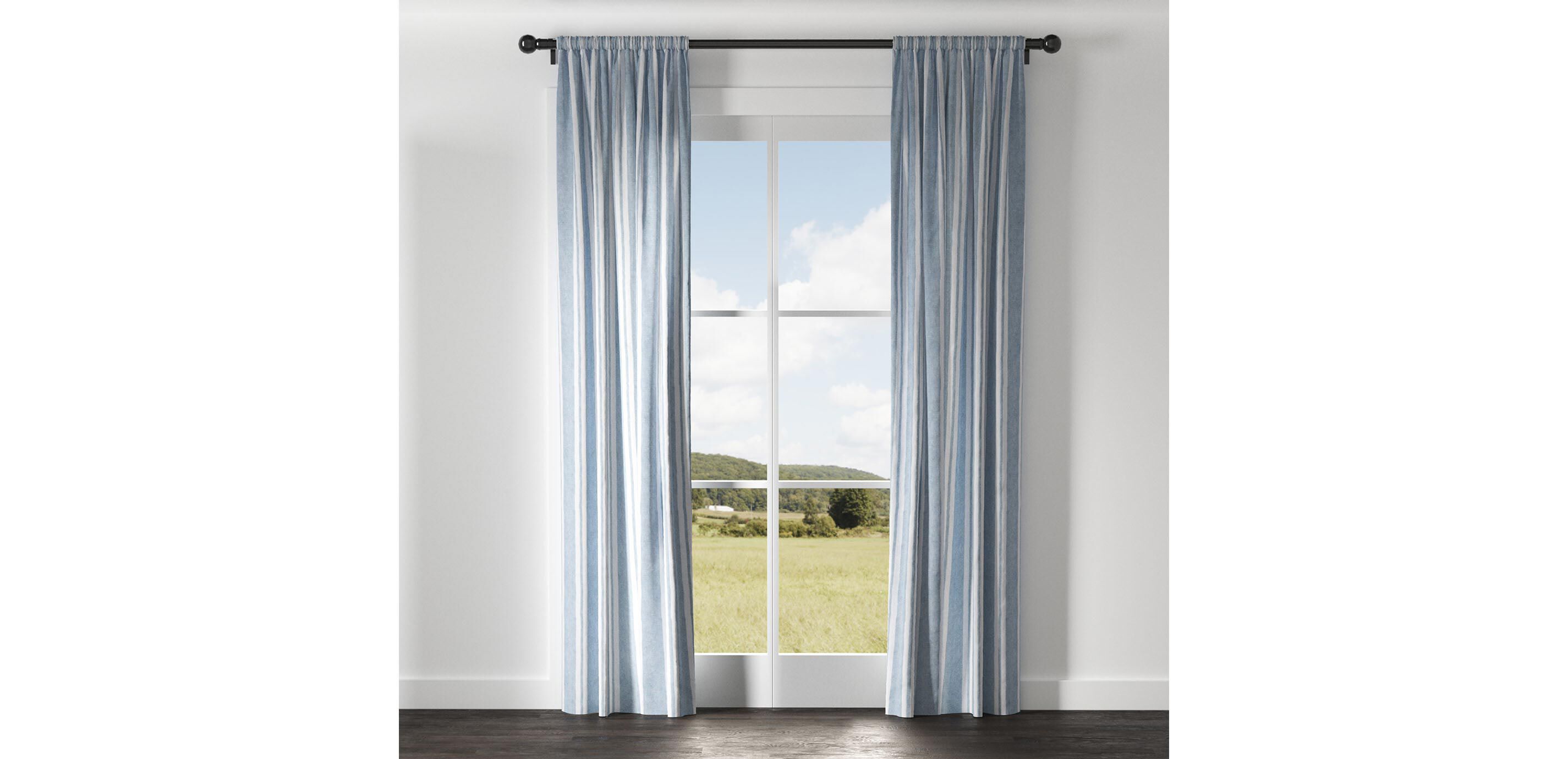 Cabana Stripe Linen Drapery Panel