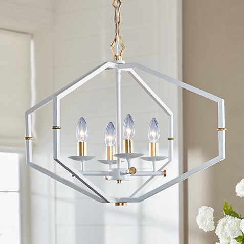 White shop modern chandelier