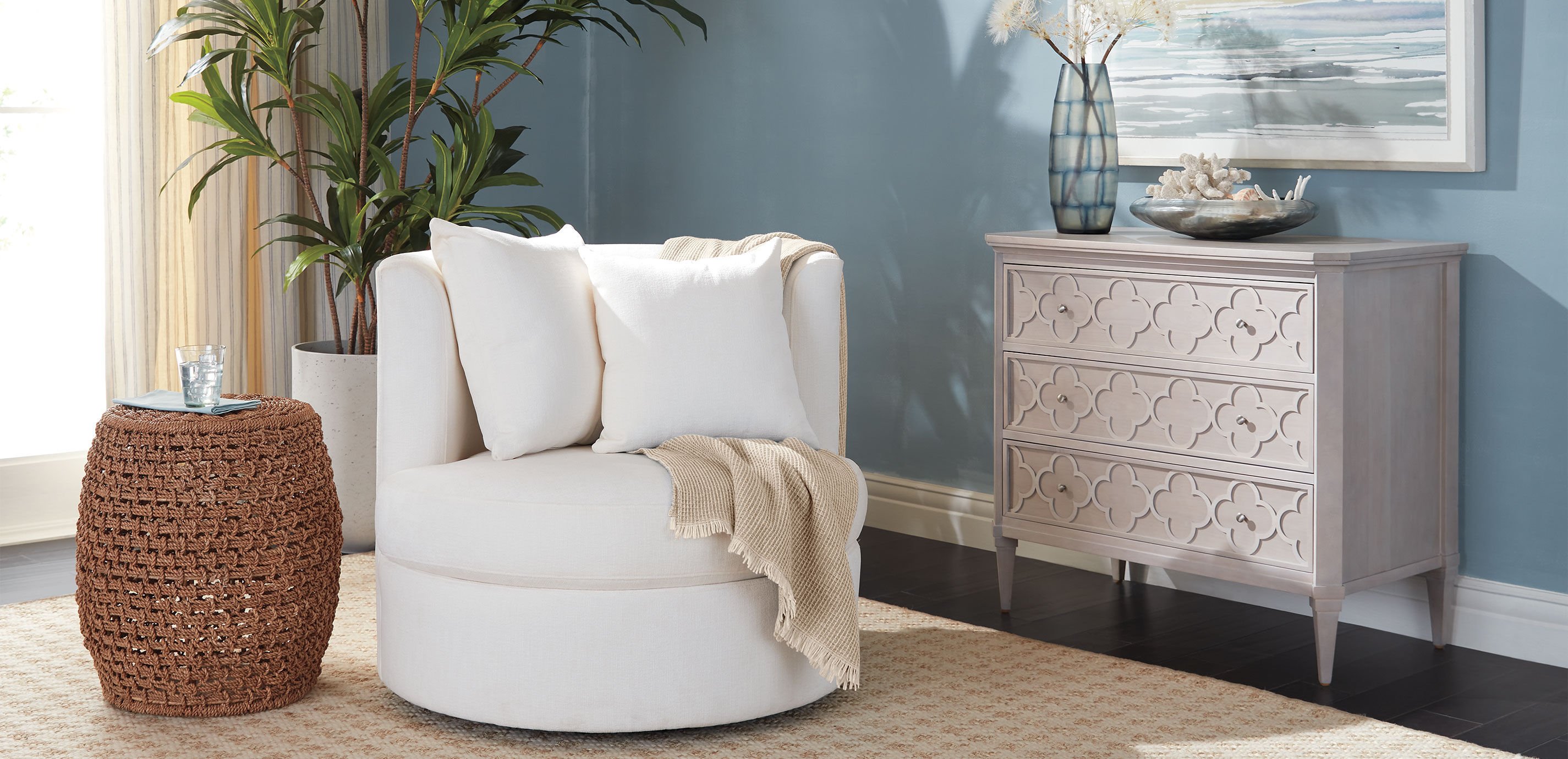 Heather Woven Stool_2