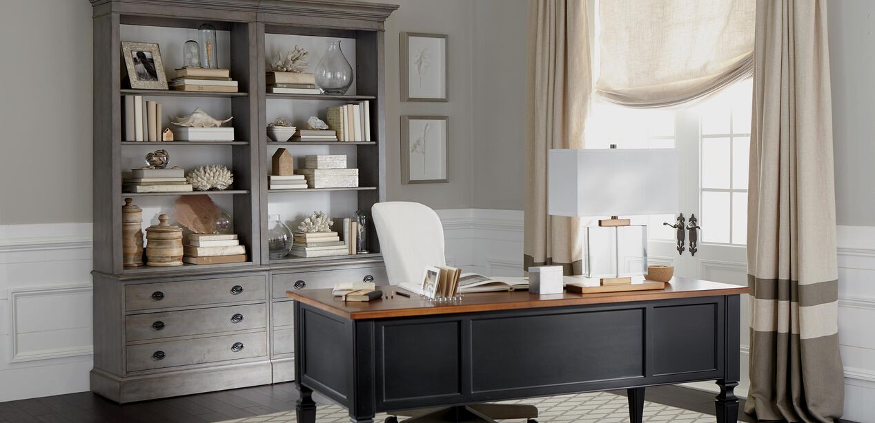 Villa Double File Bookcase Storage & Display Ethan Allen