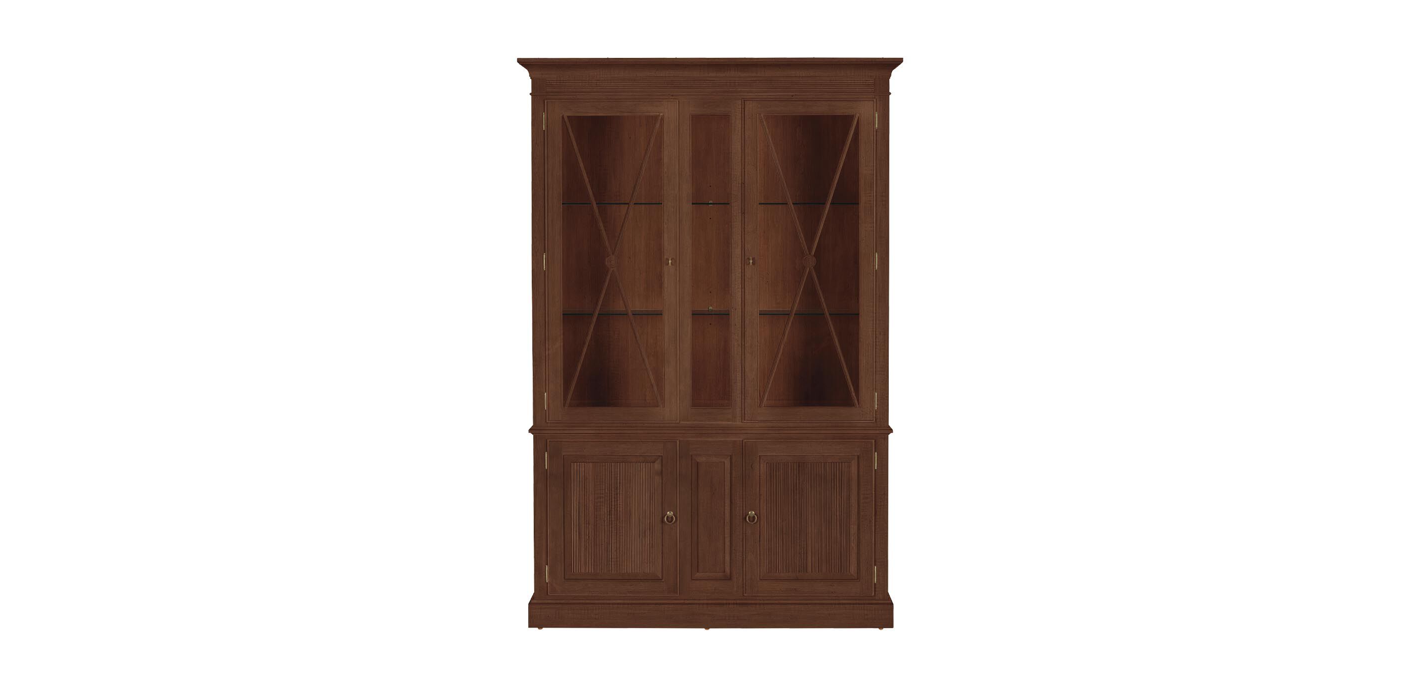 Davos Tall Display Cabinet with Glass Doors