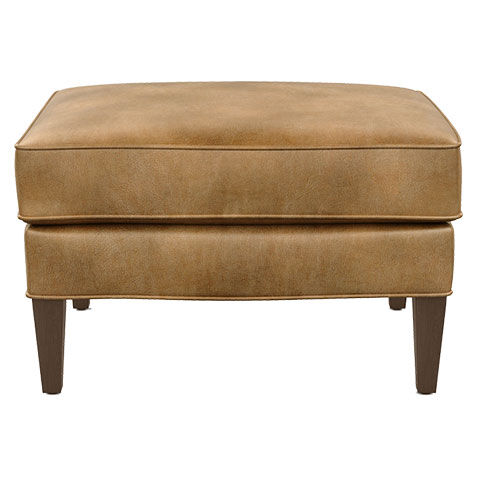 Parker Leather Ottoman image